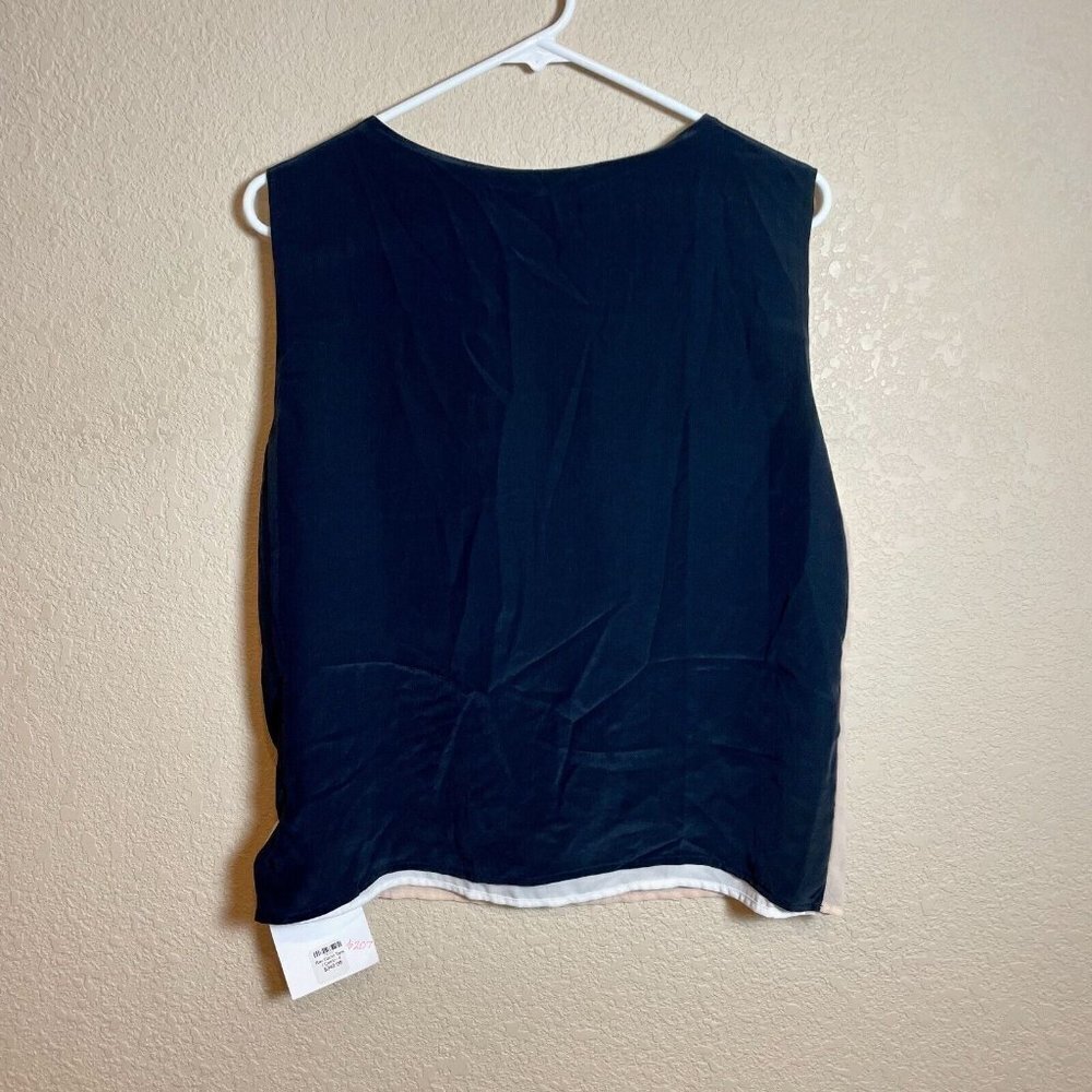 Loyd/Ford Reversible Camo Tank Top Womens Size 4 Black Pink‎ Silk Sleeveless NEW - Picture 5 of 9